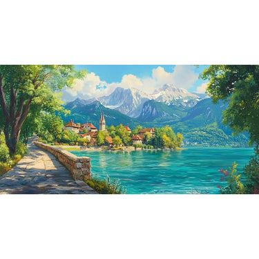 Lake Oil Canvas